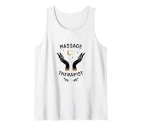 Massage Therapist Celestial Hands Minimal SPA Graphic Camiseta sin Mangas
