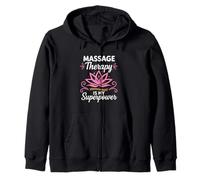 Massage Therapy Is My Superpower Lotus Graphic Sudadera con Capucha