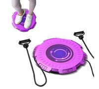 Massage Waist Twisting Board with Pull Rope, 2025 New Waist Twisting Fitness Tool, Equipped with 2 Tension Ropes, Bidirectional Rotation, Non-Slip and Stable,for Male and Female Core Trainin (purple)