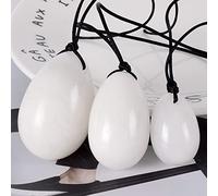 Massage Yoni Egg, Natural White Jade Stone Mineral Quartz Massager Healing, Ball Kegel Exercise Tool Pelvic Floor Muscle For Women