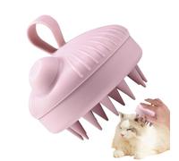 Massager de silicona suave, masajeador de pelo, Scalp Scrubber, cepillo de masaje de desplazamiento suave con cerdas suaves y refillable Shower Hair Wet Dry Scalp Brush with Soft Bristles for Women,