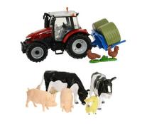 Massey Ferguson Tractor Playset A Escala 1:32 Britains Farm 43205