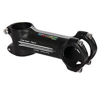 Massi Carbon World Champion Over - Potencia para Bicicleta, Color Negro/Verde, 80 mm