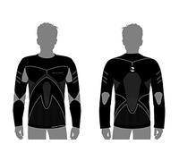 Massi M/L Thermetic Evolution Camiseta de manga larga, Hombre, Negro, S