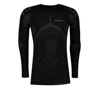 Massi M/L Thermetic Evolution Carbon Camiseta de manga larga, Hombre, Negro, S