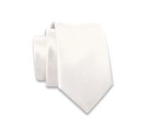 Massi Morino Corbata blanca estrecha para hombre - 6 cm - corbata lisa I slim fit corbata blanca