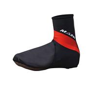 Massi Performance - Cubrezapatillas Unisex, Color Negro/Rojo, Talla L/XL