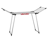 Massido Tendedero extensible, ahorra espacio, secadora de alas de ropa, soporte estable con pies antideslizantes, superficie de secado 19 m, color blanco 174 x 61 x 108 cm