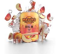 Massiv’s Zahnstocher - Palillos con sabor - BIG M Peach Ice - 100 palillos con sabor - Aliento fresco - Caja metálica estilizada - Vegano, Sin azúcar - higiene bucal - contra morderse las uñas