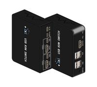 Masslla 4K 60Hz USB KVM Switcher 2 in 1 Out Monitor Box USB -Tastatur Maus Druckerschalter