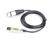 Masslla Adaptador USB a interfaz LED, DMX512, ordenador, PC, iluminación de escenario, controlador, atenuador, cable adaptador, piezas de repuesto, accesorios