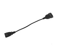Masslla Cable adaptador de alimentación, cable IEC 320 C14 macho a europeo CEE 7/16 de 2 pines hembra cable de alimentación para UPS PDU