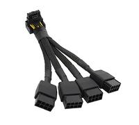 Masslla para GPU RTX4090 RTX4080 4X8 Pin PCI-E una 16 Pin Tarjeta GráFica Cable de AlimentacióN Conector 12VHPWR Cable de Codo de 90 Grados