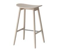 Massproductions Taburete de bar Icha 65 cm Roble tratado blanco