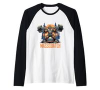 Massquatch Power Lifting Forest Beast Strength Camiseta Manga Raglan