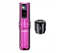 Mast Fold2 Pro Máquina De Tatuaje Rotativa Sin Cable Estilo Bolígrafo, Pistola De 7 Golpes, Batería De 2000mAh, Motor Potente Mcore, Pantalla Inteligente, Color Rosa Para Artistas