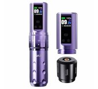 Mast Fold2 Pro Pen Máquina de Tatuaje Rotary Inalámbrica Tattoo Gun 7 Stroke Length de Batería 2000mAh Powerful Motor by Mcore Smart Display Screen para Artistas Profesionales (WQP-076-11)