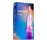 MAST PRO (5RM,7RM,9RM,11RM,13RM,15RM,17RM,21RM,23RM,25RM,27RM) Agujas de Tatuaje de Cartucho Round Magnum Agujas de Tatuajes Esterilizadas desechables (20pcs Mast Pro) (11RM-0,30mm)