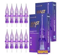 Mast Pro2 Agujas de Cartucho de Tatuaje Kit Mixed Size 50piezas #12 0.35mm Bugpin Round Liner Curved Magnum Shader Microblading Agujas 1RL 3RL 5RL 7RL 7M 9M 11M 7RM 9RM 11RM 7RM Máquina de Tatuar pen