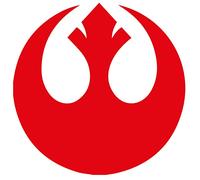 Mastac Vinilo Adhesivo para Coche, Ventana, Pared u Ordenador, diseño de la Resistencia de Star Wars 13x13cm (Negro)