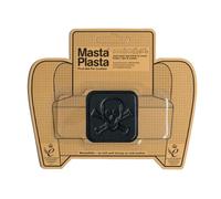 MastaPlasta Kit de reparación Todo en uno fácil para Cuero Parches autoadhesivos para sofás de Cuero - Negro Pirata Círculo 5cm x 5cm. Parche de reparación de Cuero para Asientos de Coche