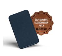 MastaPlasta Parche Autoadhesivo PREMIUM para Reparación Instantánea de Cuero y Otros Tejidos. AZUL MARINO. 10cm x 6cm. Primeros Auxilios para sofás, Asientos de Coche, Bolsos, Chaquetas
