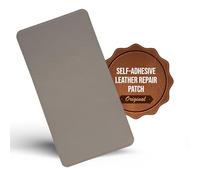 MastaPlasta Parche Autoadhesivo PREMIUM para Reparación Instantánea de Cuero y Otros Tejidos. GRIS PARDO. 20cm x 10cm. Primeros Auxilios para sofás, Asientos de Coche, Bolsos, Chaquetas