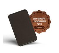 MastaPlasta Parche Autoadhesivo PREMIUM para Reparación Instantánea de Cuero y Otros Tejidos. MARRÓN OSCURO. 10cm x 6cm. Primeros Auxilios para sofás, Asientos de Coche, Bolsos, Chaquetas