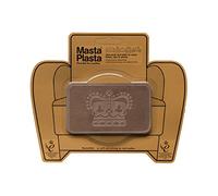 MastaPlasta Parche Autoadhesivo Premium para Reparación Instantánea. Gamuza MARRÓN - 10cmx 6cm. Diseño: CORONA. Reparación o decoración. Asientos, Bolsos, Chaquetas