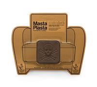 MastaPlasta Parche Autoadhesivo Premium para Reparación Instantánea. Gamuza MARRÓN - 5cmx5cm. Diseño: PIRATA. Reparación o decoración. Asientos, Bolsos, Chaquetas