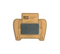MastaPlasta Parche de reparación Autoadhesivo, MastaHide, G Gris Cuero, GREY FLAG 10cmx6cm
