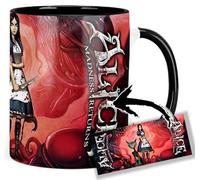 MasTazas Alice Madness Returns B Taza Ceramica Interior y Asa Negra