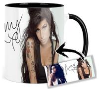 MasTazas Amy Winehouse Taza Ceramica Interior y Asa Negra