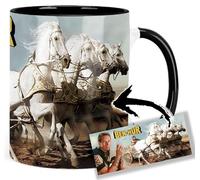 MasTazas Ben Hur Charlton Heston Taza Ceramica Interior y Asa Negra