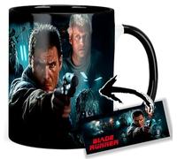 MasTazas Blade Runner Deckard Harrison Ford Rutger Hauer Taza Ceramica Interior y Asa Negra