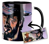 MasTazas Clint Eastwood Fistful Of Dollars The Good The Bad And The Ugly Taza Ceramica Interior y Asa Negra
