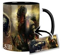 MasTazas Dark Souls III B Taza Ceramica Interior y Asa Negra