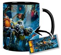 MasTazas Deep Rock Galactic B Taza Interior y Asa Negra Ceramica Mug