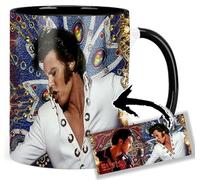 MasTazas Elvis Presley Austin Butler Taza Ceramica Interior y Asa Negra