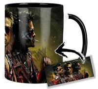 MasTazas Fight Club Brad Pitt Taza Ceramica Interior y Asa Negra