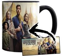 MasTazas Fountain Of Youth John Krasinski Natalie Portman Taza Interior y Asa Negra Ceramica Mug