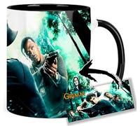 MasTazas Grimm David Giuntoli Silas Weir Mitchell Russell Hornsby Taza Ceramica Interior y Asa Negra