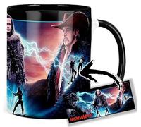 MasTazas Highlander Christopher Lambert Clancy Brown Sean Connery Taza Interior y Asa Negra Ceramica Mug