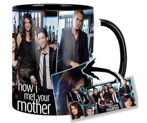 MasTazas How I Met Your Mother Neil Patrick Harris Cobie Smulders Alyson Hannigan Jason Segel Josh Radnor B Taza Ceramica Interior y Asa Negra