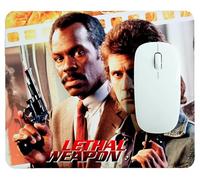 MasTazas Lethal Weapon Mel Gibson Danny Glover Alfombrilla para Ordenador - 19x23cm