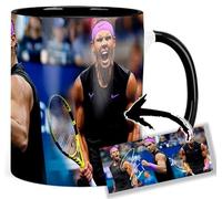 MasTazas Rafa Nadal Taza Ceramica Interior y Asa Negra