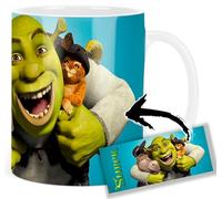 MasTazas Shrek Puss In Boots Donkey Taza Ceramica Mug