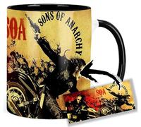MasTazas Sons Of Anarchy Jax Teller Charlie Hunnam A Taza Ceramica Interior y Asa Negra