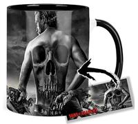 MasTazas Sons Of Anarchy Jax Teller Charlie Hunnam B Taza Ceramica Interior y Asa Negra