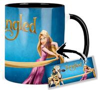 MasTazas Tangled Mandy Moore Rapunzel ZacharyLevi Flynn Taza Ceramica Interior y Asa Negra